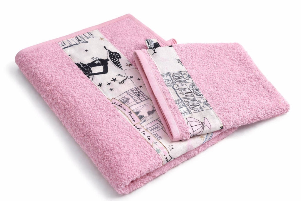 Lot serviette + gant de toilette